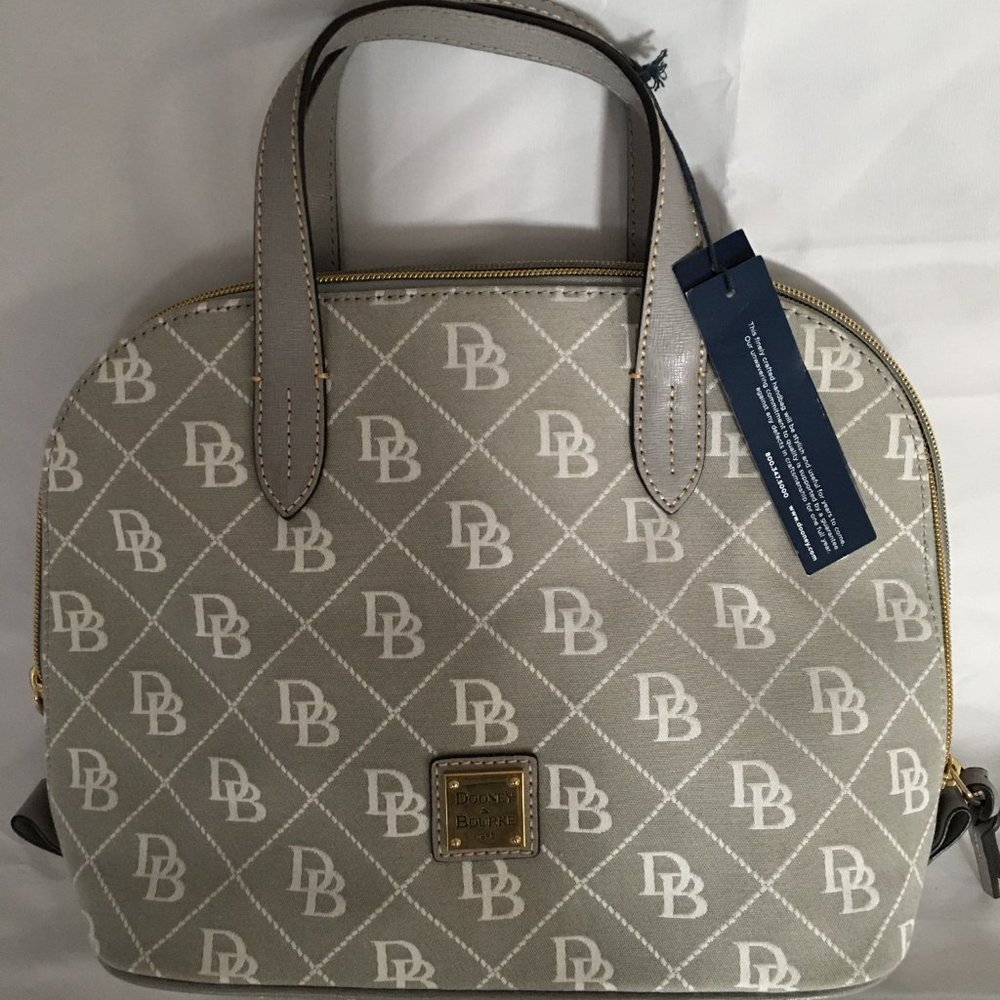 Dooney & Bourke Signature Quilt Zip Satchel